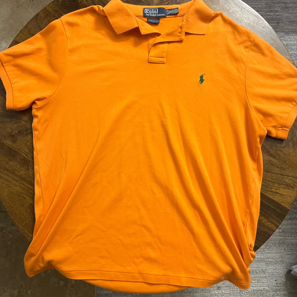 Ralph Lauren Men's Polo Shirt in Vibrant Orange